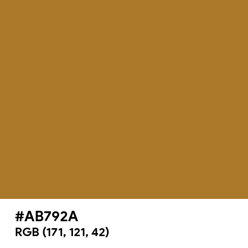 Copper (Hex code: AB792A) Thumbnail