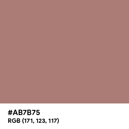 Burnished Brown (Hex code: AB7B75) Thumbnail