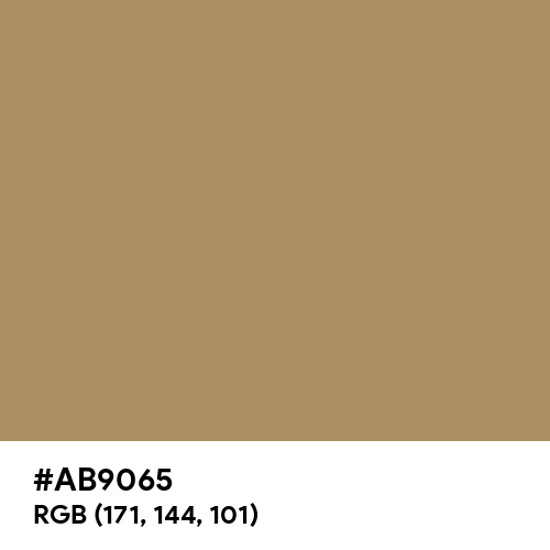 Light Taupe (Hex code: AB9065) Thumbnail
