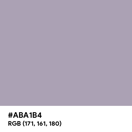 Pastel Purple (Hex code: ABA1B4) Thumbnail