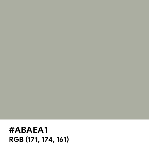 Dark Gray (X11) (Hex code: ABAEA1) Thumbnail