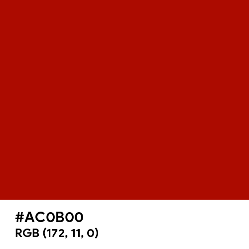 Mordant Red 19 (Hex code: AC0B00) Thumbnail