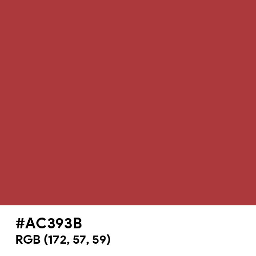 Elegant Red (Hex code: AC393B) Thumbnail