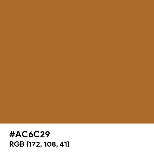 Sudan Brown (Hex code: AC6C29) Thumbnail