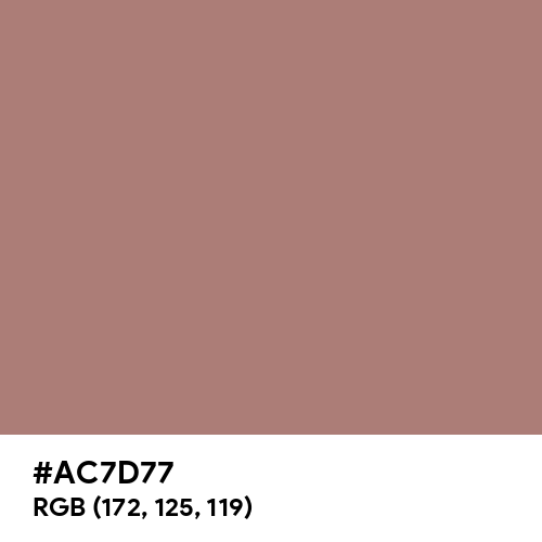 Burnished Brown (Hex code: AC7D77) Thumbnail
