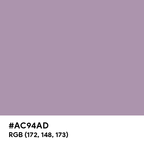 Lilac Luster (Hex code: AC94AD) Thumbnail