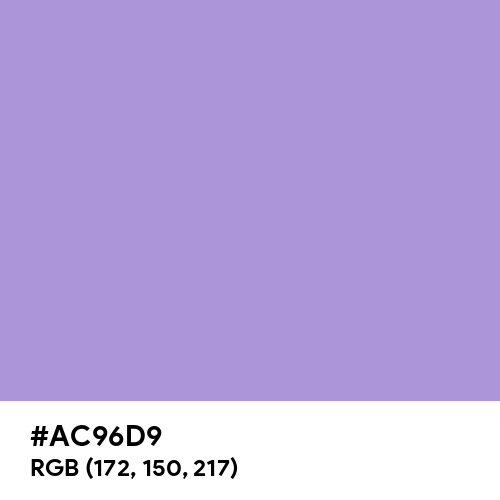 Light Pastel Purple (Hex code: AC96D9) Thumbnail