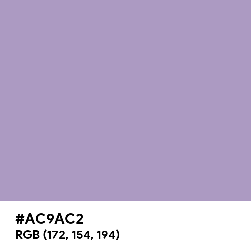 Pastel Purple (Hex code: AC9AC2) Thumbnail
