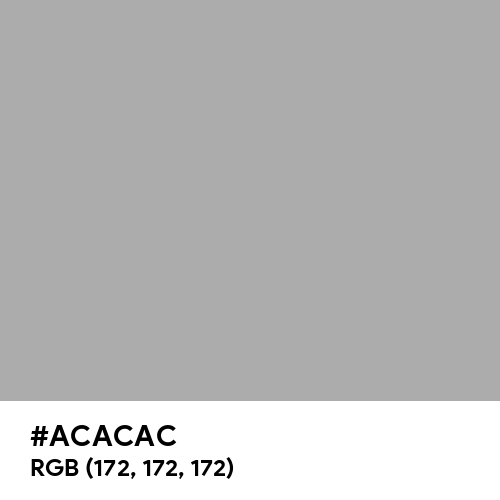 Serene Grey (Hex code: ACACAC) Thumbnail
