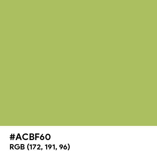 Middle Green Yellow (Hex code: ACBF60) Thumbnail