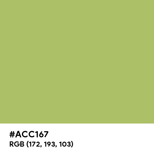 Middle Green Yellow (Hex code: ACC167) Thumbnail