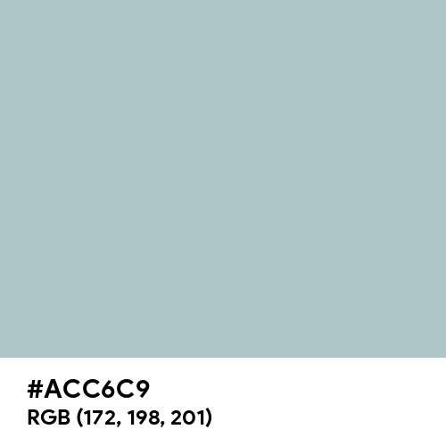 Pastel Blue (Hex code: ACC6C9) Thumbnail