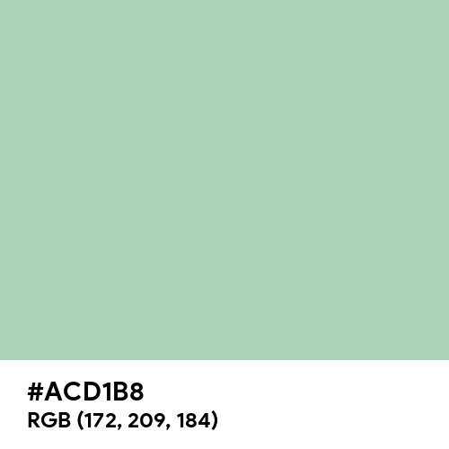 Turquoise Green (Hex code: ACD1B8) Thumbnail