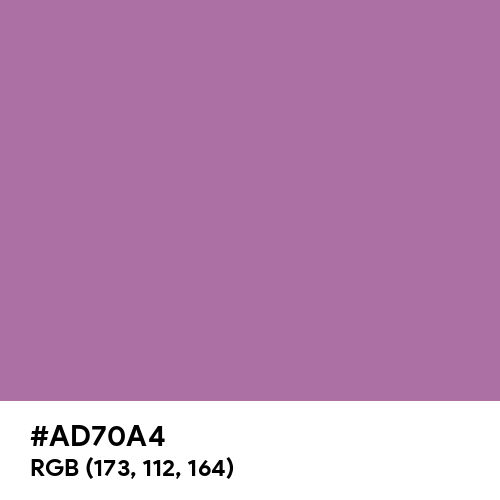 Rare Purple (Hex code: AD70A4) Thumbnail