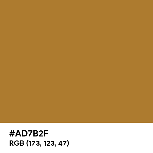 Copper (Hex code: AD7B2F) Thumbnail