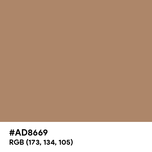 Light Taupe (Hex code: AD8669) Thumbnail