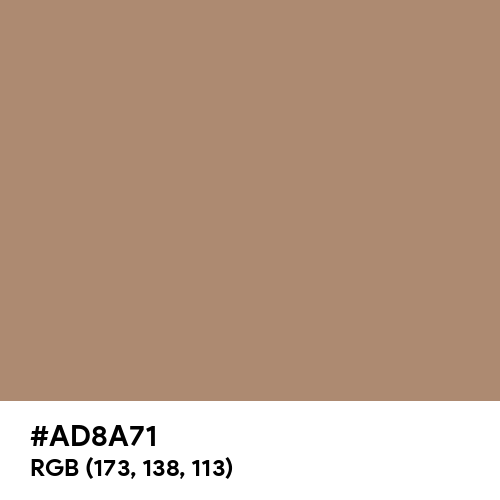 Light Taupe (Hex code: AD8A71) Thumbnail
