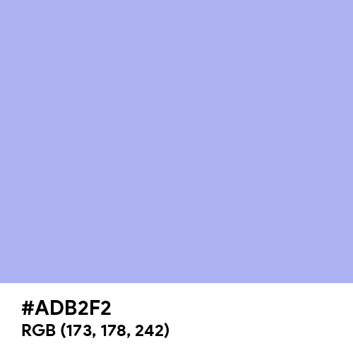 Maximum Blue Purple (Hex code: ADB2F2) Thumbnail