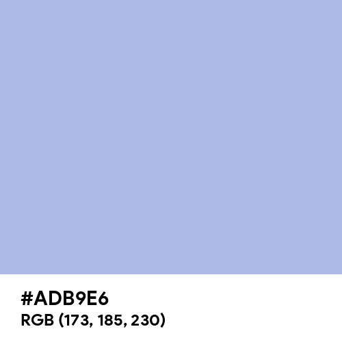 Maximum Blue Purple (Hex code: ADB9E6) Thumbnail