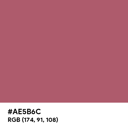 Geranium Red (Hex code: AE5B6C) Thumbnail