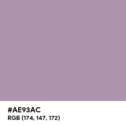 Lilac Luster (Hex code: AE93AC) Thumbnail