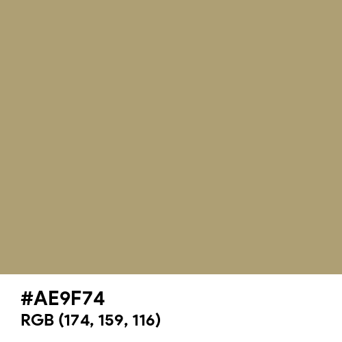 Pale Taupe (Hex code: AE9F74) Thumbnail
