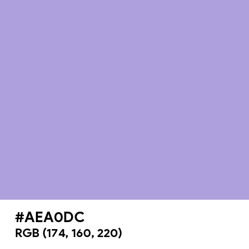 Light Pastel Purple (Hex code: AEA0DC) Thumbnail