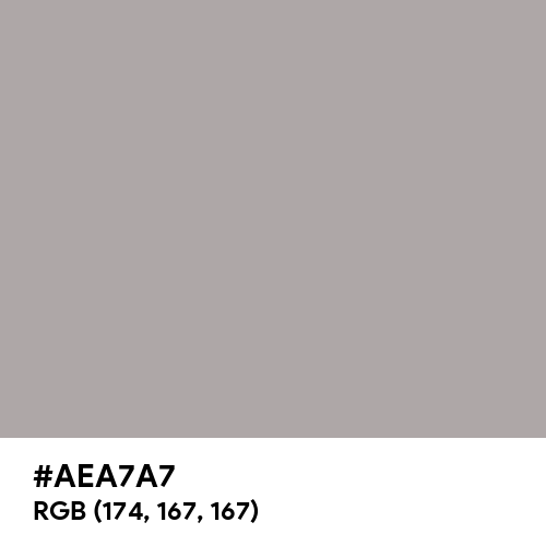Dark Gray (X11) (Hex code: AEA7A7) Thumbnail
