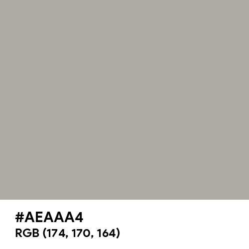 Dark Gray (X11) (Hex code: AEAAA4) Thumbnail