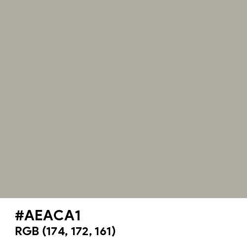 Pussywillow Gray (Hex code: AEACA1) Thumbnail