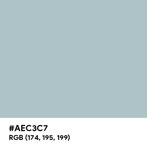 Pastel Blue (Hex code: AEC3C7) Thumbnail