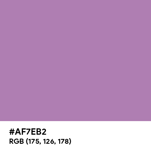 African Violet (Hex code: AF7EB2) Thumbnail