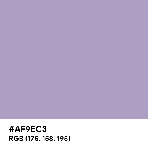 Pastel Purple (Hex code: AF9EC3) Thumbnail