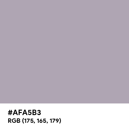 Pastel Purple (Hex code: AFA5B3) Thumbnail