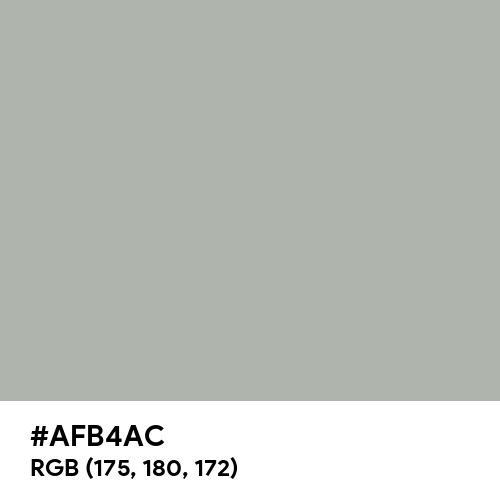 Silver Foil (Hex code: AFB4AC) Thumbnail