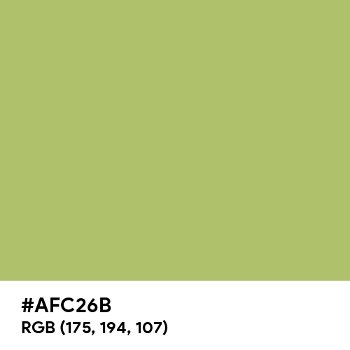 Middle Green Yellow (Hex code: AFC26B) Thumbnail