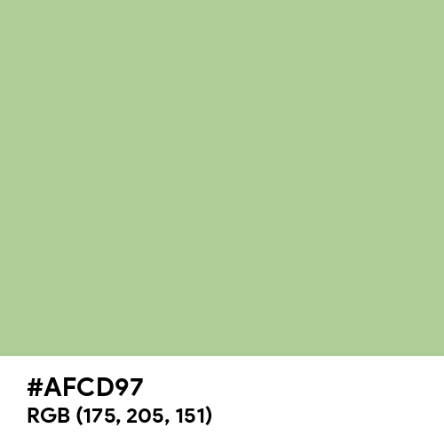Dusty Lime (Hex code: AFCD97) Thumbnail