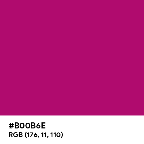 Flamboyant Pink (Hex code: B00B6E) Thumbnail