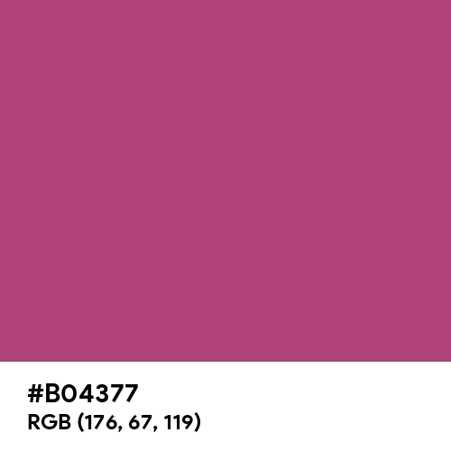 Camouflage Pink (Hex code: B04377) Thumbnail