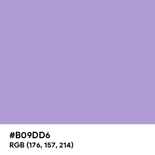 Light Pastel Purple (Hex code: B09DD6) Thumbnail