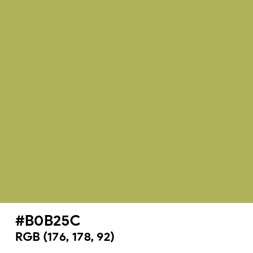 Olive Green (Hex code: B0B25C) Thumbnail