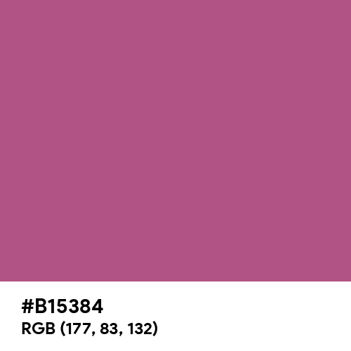 Signal Pink (Hex code: B15384) Thumbnail