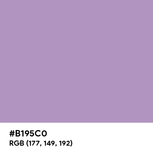 Pastel Purple (Hex code: B195C0) Thumbnail