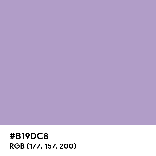 Light Pastel Purple (Hex code: B19DC8) Thumbnail
