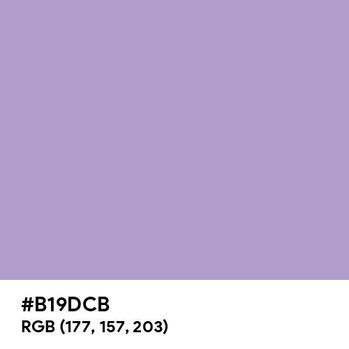 Light Pastel Purple (Hex code: B19DCB) Thumbnail