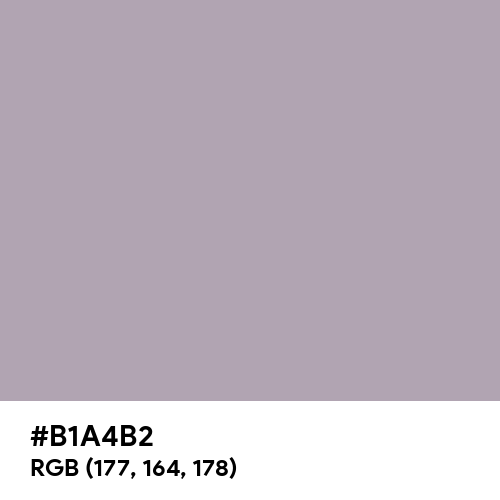 Pastel Purple (Hex code: B1A4B2) Thumbnail