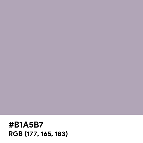 Pastel Purple (Hex code: B1A5B7) Thumbnail
