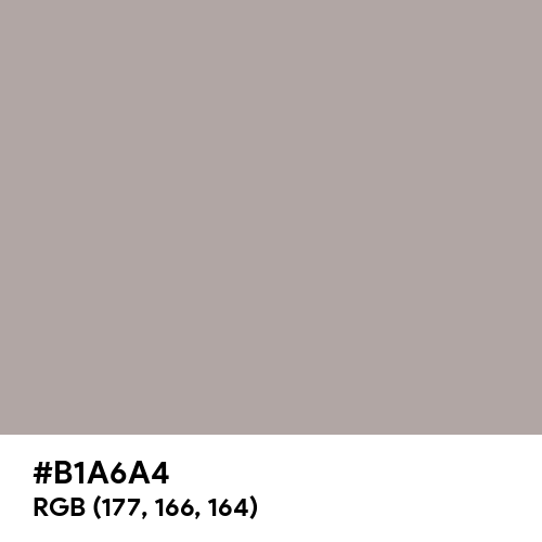 Dark Gray (X11) (Hex code: B1A6A4) Thumbnail
