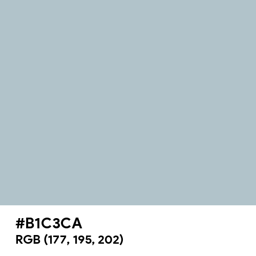 Pastel Blue (Hex code: B1C3CA) Thumbnail
