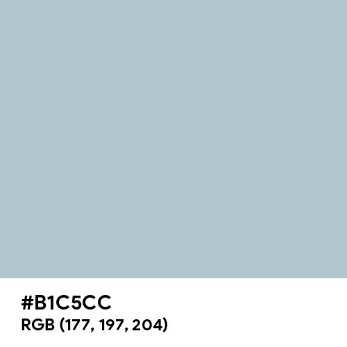 Pastel Blue (Hex code: B1C5CC) Thumbnail